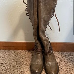 Free bird lace back boots. Size 6.
